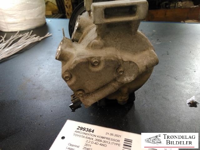 Aircondition kompressor til Toyota RAV4 2009-2013 (Type III, Fase 2)  (DENSO|88310-42250|)