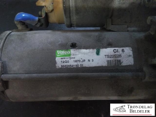 Starter diesel til Peugeot 3008 2009-2016 (Type I)  (VALEO|9662854180 01|TS22E26|)