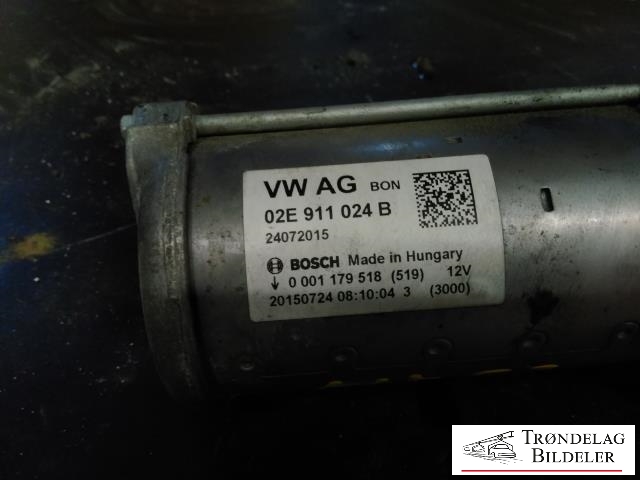Starter til VW Golf VII 2012-2017 (Fase 1)  (VW AG|02E 911 024 B|)