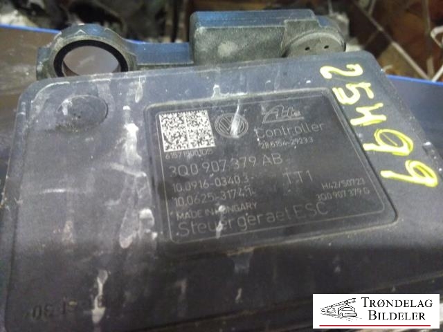ABS sentral til VW Golf VII 2012-2017 (Fase 1)  (VW AG|3Q0 614 517 AB|)