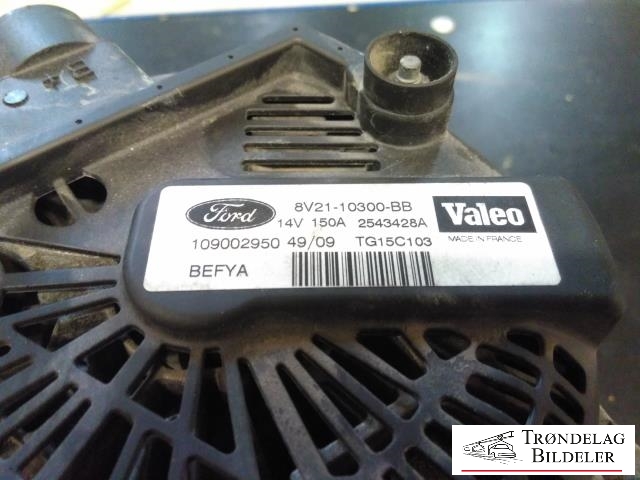 Dynamo diesel til Ford Fiesta 2008-2012 (Type VI, Fase 1)  (VALEO|8V21-10300-BB|2543428A|)