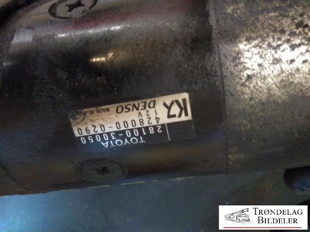 Starter diesel til Toyota Hiace 2007-2012 (Fase 3)  (DENSO|28100-30050|0986020591|28100-30051|28100-30080|28100-30081|28100-67070|LRS02217|28100-30051-84|28100-67040|12V 2|7KW|25-3388|428000-0291)
