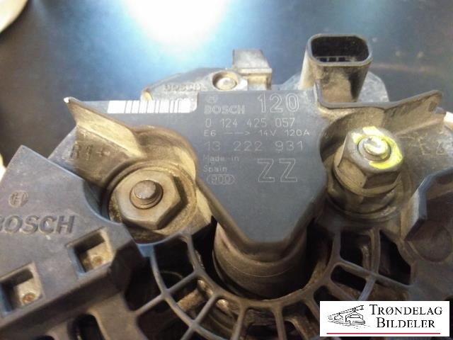 Dynamo til Opel Corsa D 2006-2014  (BOSCH|0 124 425 057|)