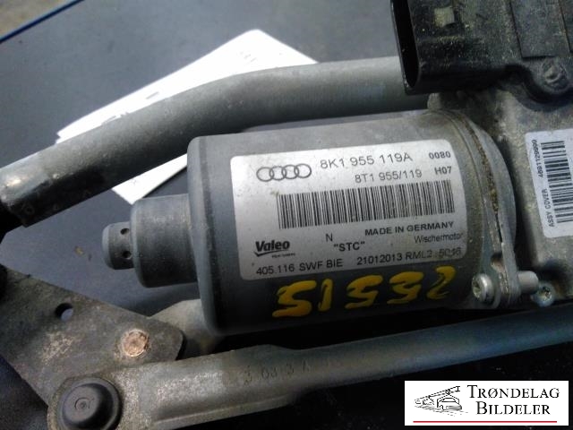 Viskermotor frontrute komplett m/overføring til Audi A4, Allroad 2009-2016 (Type I) (B8) (B8) (8K1 955 119A|)