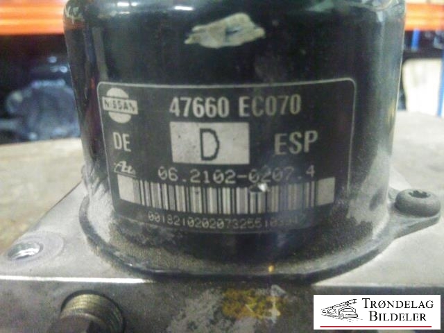 ABS sentral til Nissan Pathfinder 2005-2010 (Fase 1) (R51) (R51) (ATE|47660-EC000|062106-03283|062102-02074)