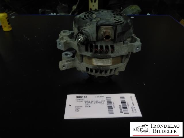 Dynamo til Toyota Yaris, 2012-2014 (Type III, Fase 1)  (TOYOTA|27060-0Y130)