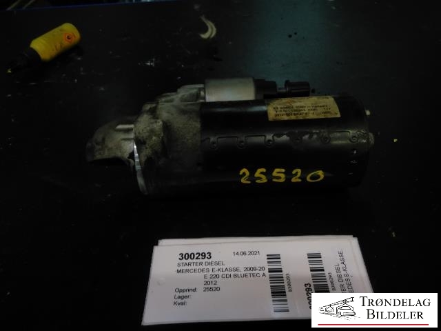 Starter diesel til Mercedes E-Klasse, 2009-2013 (Fase 1) (W212) (W212) (BOSCH|A 651 906 2500)