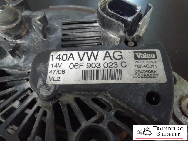 Dynamo til Audi A3 2003-2008 (Type II, Fase 1)  (VALEO|06F 903 023 C|)