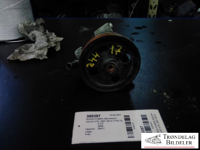 Servo pumpe mekanisk til Volvo V70, 2007-2013 (Type III, Fase 1)