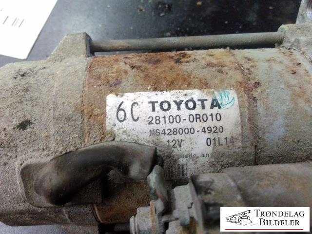 Starter diesel til Toyota Avensis 2009-2015 (Type III, Fase 1)  (TOYOTA|28100-0R010|)