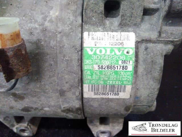Aircondition kompressor til Volvo XC70 2005-2007 (Type I, Fase 2) (VOLVO|30742206|8708581|)
