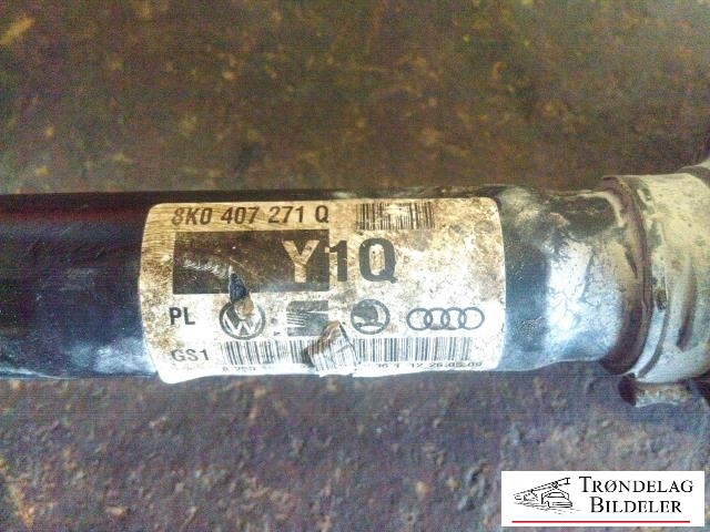 Drivaksel høyre foran, diesel/manuell til Audi A4 2007-2014 (Type IV) (B8) (B8) (8K0 407 271 Q|8K0 407 271 AJ|)