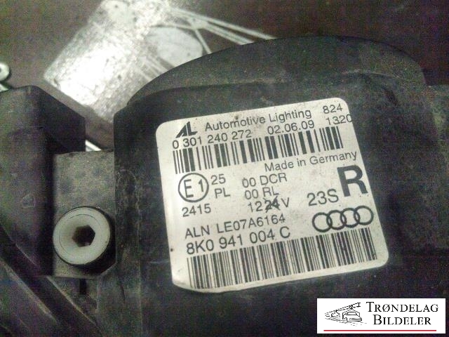 Frontlykt høyre xenon til Audi A4 2007-2014 (Type IV) (B8) (B8) (0301240272|8K0941004C|8K0 941 030 AJ)