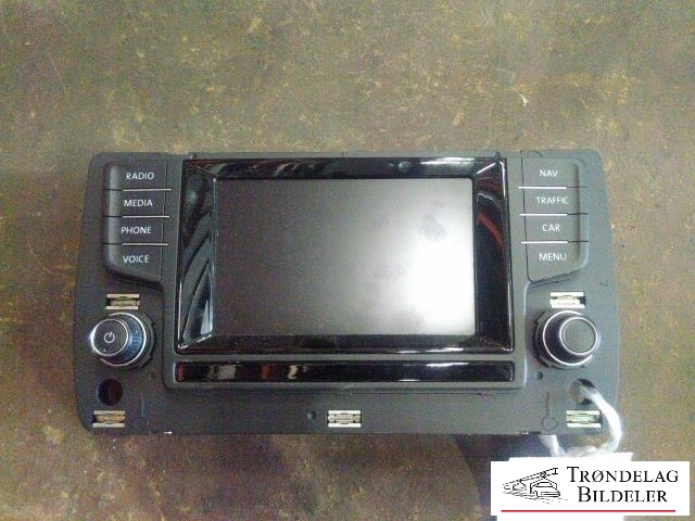 Bilstereo navigasjon betjeningspanel til VW Golf VII, 2012-2017 (Fase 1)  (5G0919605D)