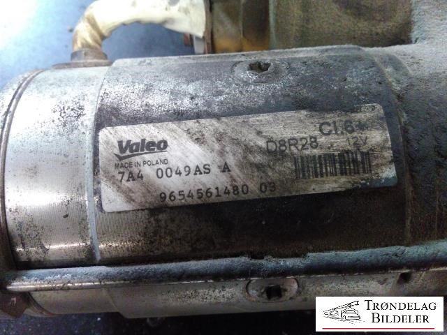 Starter diesel til Citroën C5 2008-2017 (Type II)  (VALEO|965456148003|)
