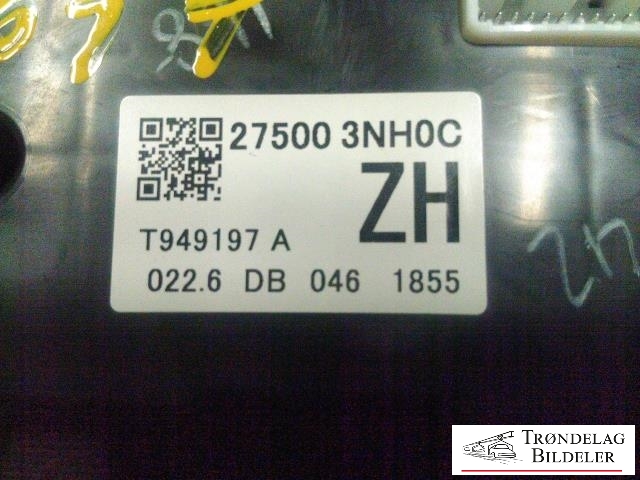 Varmeapparat betjening til Nissan Leaf 2011-2017 (Type I)  (27500-3NH0C|)
