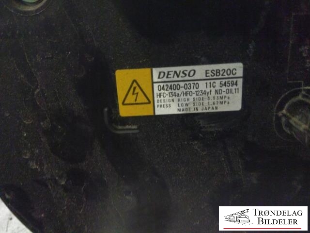 Aircondition kompressor hybrid til Toyota C-HR 2016-->>  (DENSO|042400-0370|)