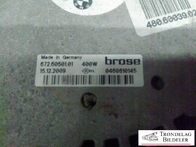 Kjølevifte elektrisk til BMW 5-Serie 2003-2010 (E60/E61) (E60/E61) (BROSA|7726010421|L4836002|0470140288)