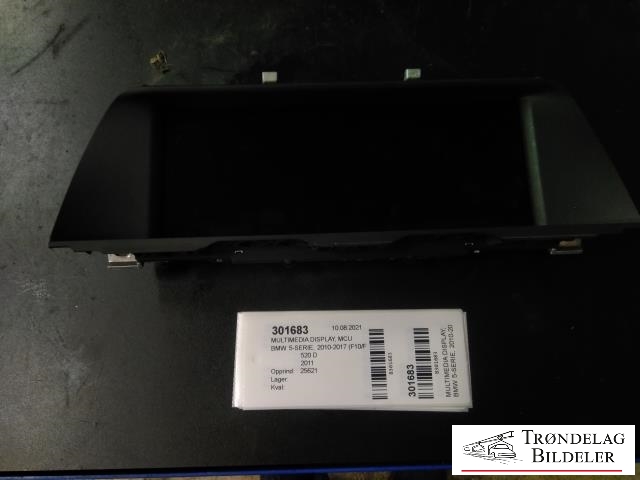 Multimedia display (MCU - Media Controller Unit) til BMW 5-Serie, 2010-2017 (F10/F11) (F10/F11) (65509247872)