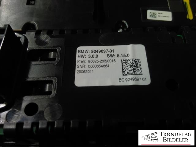 Varmeapparat betjening til BMW 5-Serie 2010-2017 (F10/F11) (F10/F11) (9249697-01|)