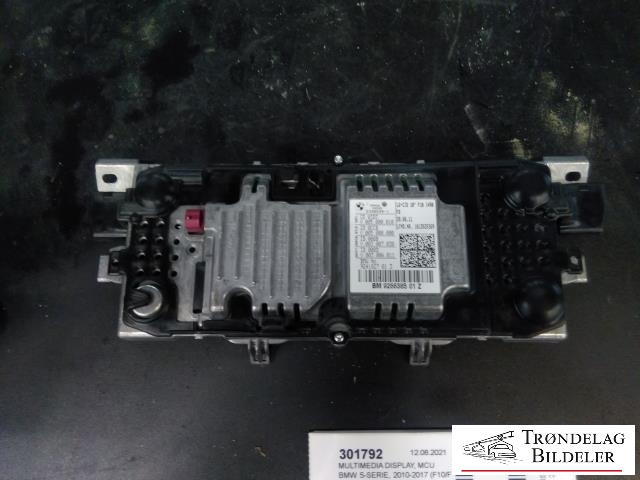 Multimedia display (MCU - Media Controller Unit) til BMW 5-Serie 2010-2017 (F10/F11) (F10/F11) (BMW|65 50 9 266 385|9266385 01 Z|)