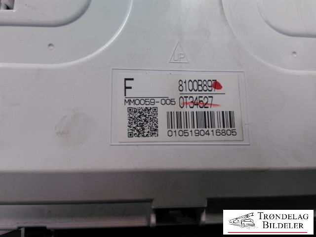 Instrumentpanel til Mitsubishi Outlander 2012-2015 (Type III, Fase 1)  (8100B897|OT34527|MM0059-005)