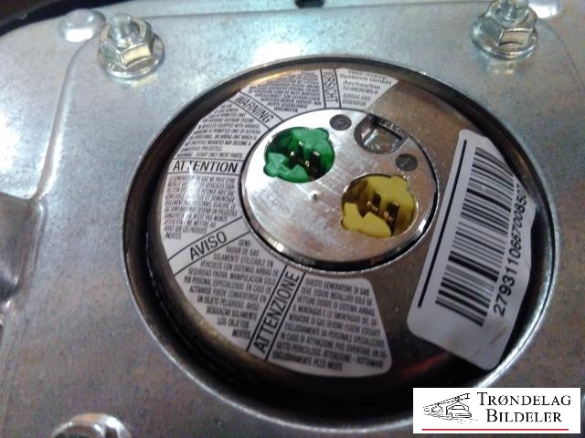 Airbag rattpute til Mercedes B-Klasse 2008-2011 (Fase 2) (W245) (W245) 