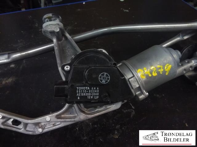 Viskermotor frontrute komplett m/overføring til Toyota Auris 2013-2015 (Type II, Fase 1)  (TOYOTA|AE159300-3560|85110-02340|)