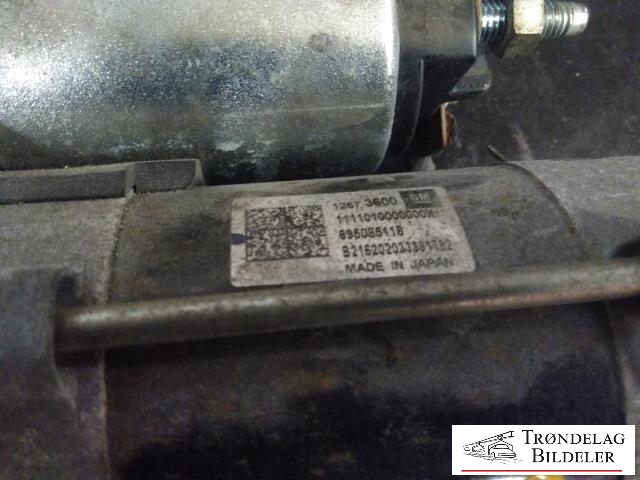 Starter til Opel Mokka X 2016-2019 (Type I, Fase 2)  (1267 3600|695086118|B216202033381782)