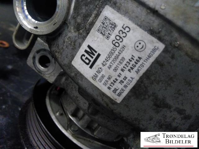Aircondition kompressor til Opel Mokka X 2016-2019 (Type I, Fase 2)  (424569356935|AKT200A432H|)
