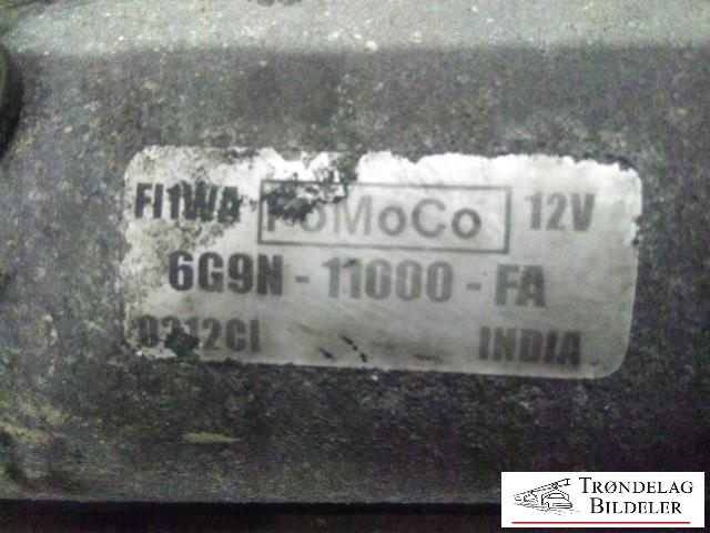 Starter diesel til Ford S-Max 2010-2015 (Type I, Fase 2)  (FOMOCO|6G9N-11000-FA|0212C1|)