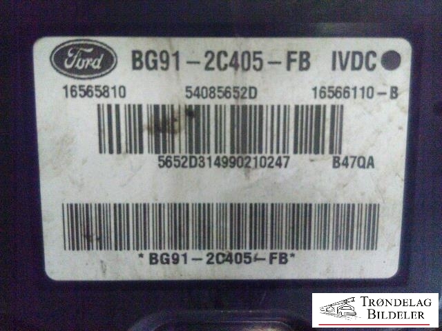 ABS sentral til Ford S-Max 2010-2015 (Type I, Fase 2) (FORD|BG91-2C405-FB|54085652D|)
