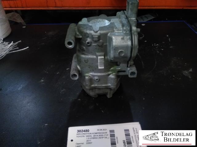 Aircondition kompressor hybrid til Toyota Yaris 2014-2020 (Type III, Fase 2) (DENSO|042200-1350|)