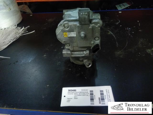 Aircondition kompressor hybrid til Toyota Yaris 2014-2020 (Type III, Fase 2) (DENSO|042200-1350|)