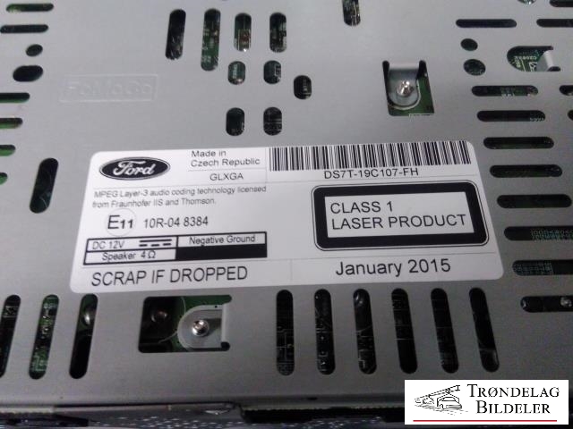 Bilstereo til Ford Mondeo 2014-2019 (Type V, Fase 1) (A12921838|A12922874|)