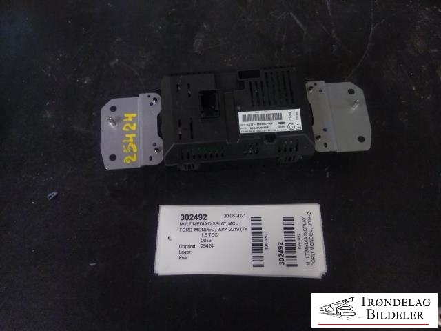 Multimedia display (MCU - Media Controller Unit) til Ford Mondeo, 2014-2019 (Type V, Fase 1) (DS7T-18B955-GF)