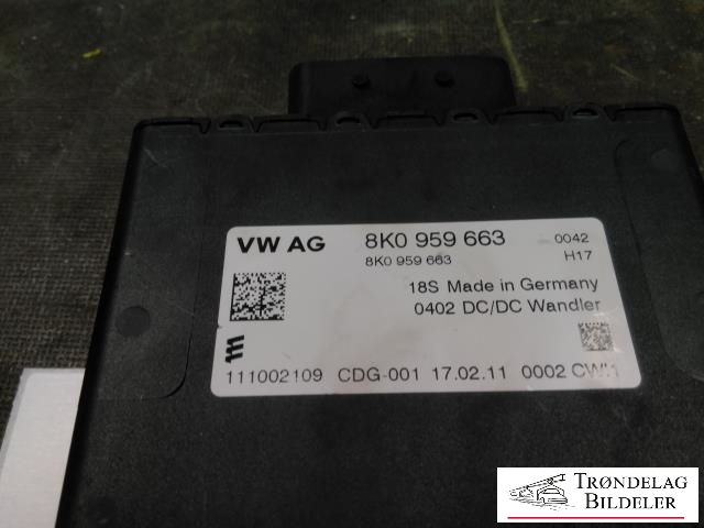 Styreenhet diverse til Audi A4, Allroad 2009-2016 (Type I) (B8) (B8) (VW AG|8K0 959 663|)