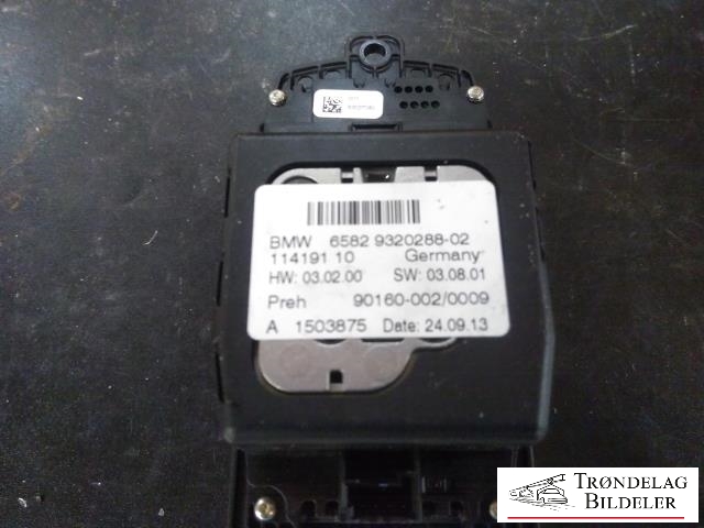 Bilstereo navigasjon betjeningspanel til BMW 5-Serie 2010-2017 (F10/F11) (F10/F11) (PREH|9320288-02|90160-002|)