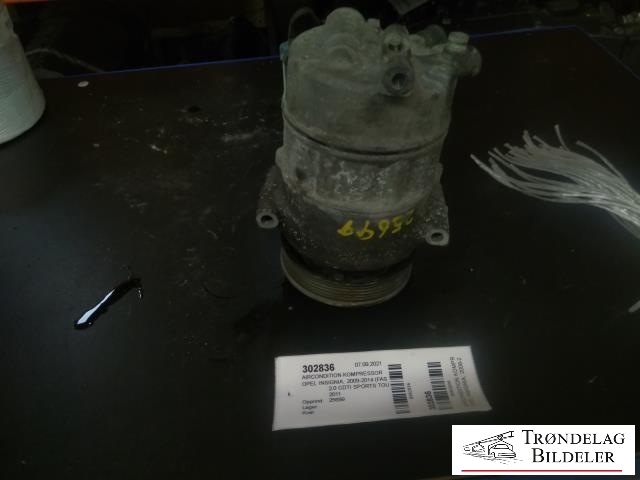 Aircondition kompressor til Opel Insignia A, 2009-2014  (SANDEN|096838041B4)
