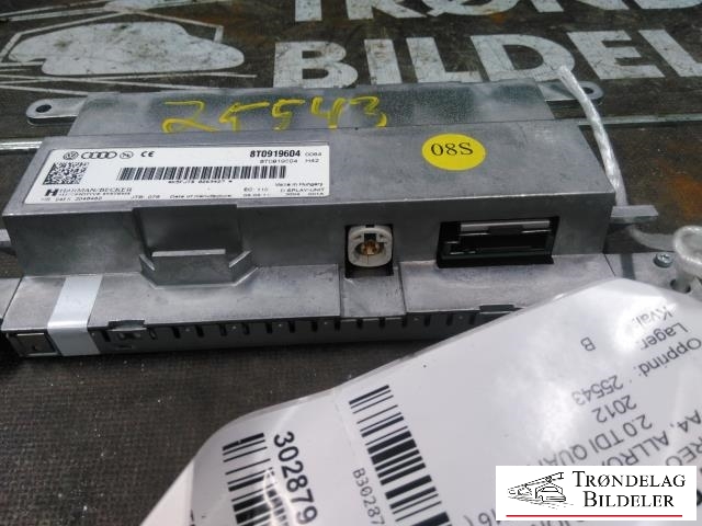Bilstereo navigasjon skjerm til Audi A4, Allroad 2009-2016 (Type I) (B8) (B8) (K5FJTB0269427|8T0919604|)