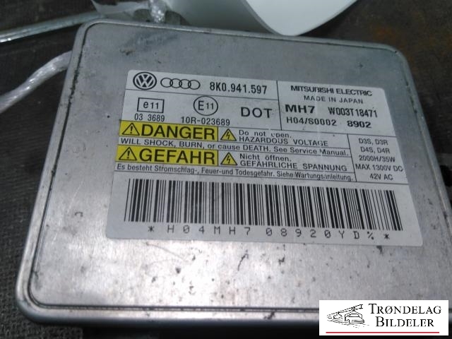 Styreenhet xenon/ballast til Audi A4 2007-2014 (Type IV) (B8) (B8) (8K0941597|W003T18471|)