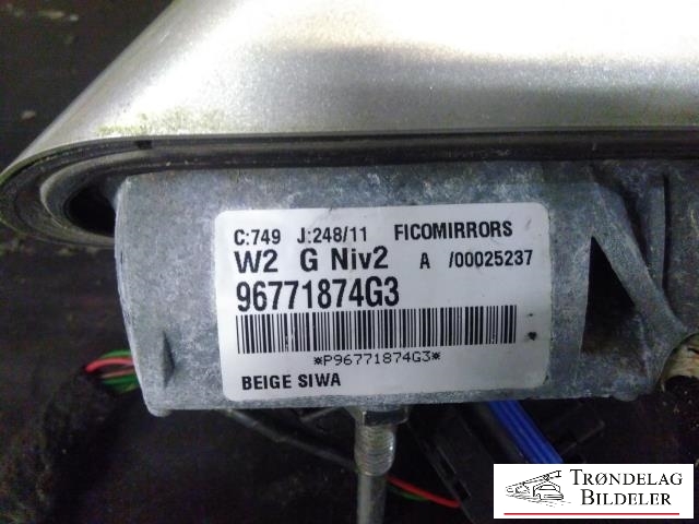 Speil venstre til Peugeot 508 2011-2014 (Type I, Fase 1) (8154 SH|)
