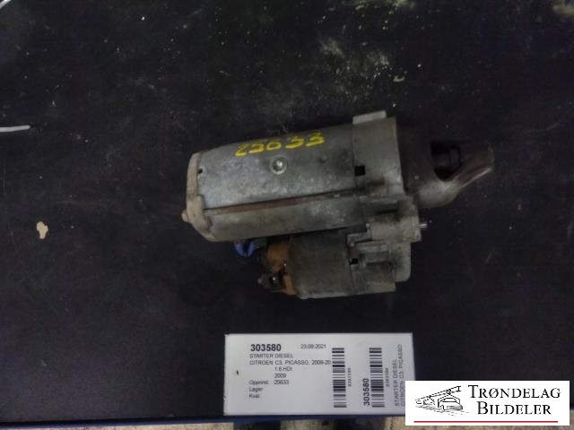 Starter diesel til Citroën C3, Picasso, 2009-2017  