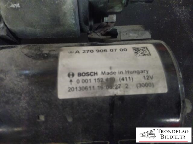 Starter til Mercedes A-Klasse 2012-2018 (W176) (W176) (BOSCH|A 270 906 07 00|0 001 152 410|)