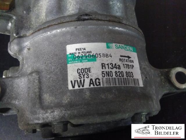 Aircondition kompressor til Audi A3 2009-2012 (Type II, Fase 2)  (SANDEN|5Q0820803F|5Q0820803K|890632| ACP634|5Q0820803D|5Q0820803J|5Q0820803G|1K0820803A|1K0820803B|1K0820803H|1K0820803K|1K0820803L|1K0820803M|1K0820803F|1K0820803G|1K0820803J|1K0820803N|1K0820803P|1K0820803Q|1K0820803S|5K0820803|5K0820803A|5K0820803B|5K0820803C|5K0820803D|5K0820803E|5K0820803F|5K0820803G|5K0820803H|5K0820803J|5K0820803K|5N0820803|5N0820803A|5N0820803B|1K0 820 859 F|1K0 820 859 S)