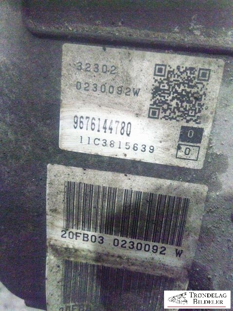 Girkasse automat til Peugeot 508 2011-2014 (Type I, Fase 1)  (9676144780|11C3815639|20FB0302300992W)