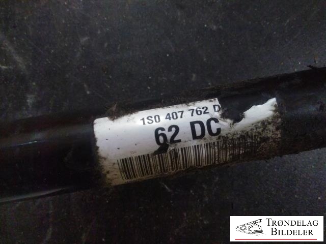 Drivaksel høyre foran til VW Up 2012-2019  (1S0407762D|1S0 407 762 DX|1S0 407 762 E|1S0 407 762 EX|1S0 407 762 G|1S0 407 762 GX|1S0 407 762 B|1S0 407 762 BX|1S0 407 762 BV|1S0 407 762 H|1S0 407 762 J|VKJC 1347|VW404RSF)