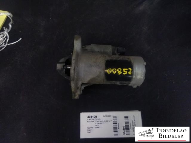 Starter diesel til Mazda 6 2010-2013 (Type II, Fase 2) (FOMOCO|M001T30971|R2AH-18-400|)