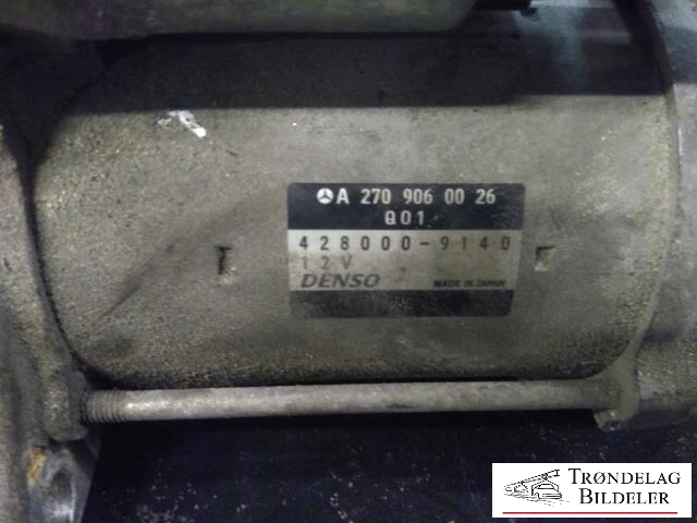 Starter diesel til Mercedes CLA 2013-2019 (C117) (C117) (DENSO|A 270 906 00 26|A 645 906 08 00|A 270 906 00 26 80|A 270 906 07 00|A 645 906 03 00|270 906 00 26|270 906 07 00|DSN1206|0 986 026 430|25-5122|)