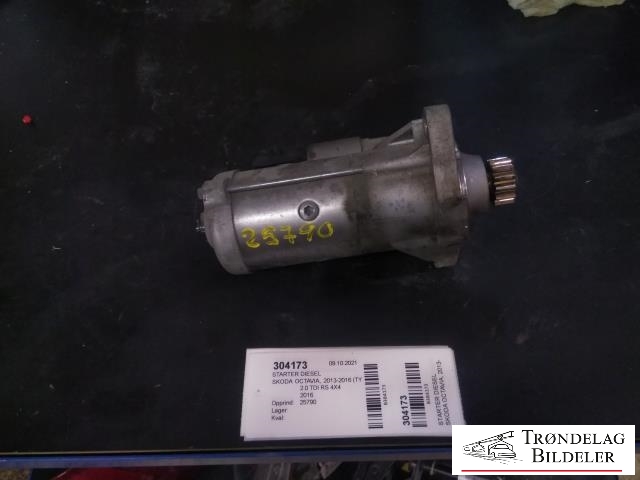Starter diesel til Škoda Octavia 2013-2016 (Type III, Fase 1) (VALEO|02E 911 023T|)